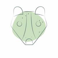 Icon Weasel. related to Animals symbol. Color Spot Style. simple design editable vector