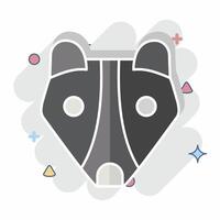Icon Weasel. related to Animals symbol. comic style. simple design editable vector
