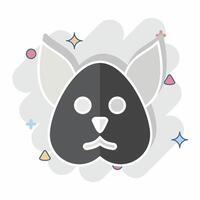 Icon Squirrel. related to Animals symbol. comic style. simple design editable vector