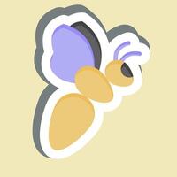 Sticker Bee. related to Animals symbol. simple design editable vector