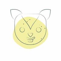 Icon Xerus. related to Animals symbol. Color Spot Style. simple design editable vector