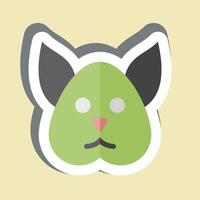 Sticker Squirrel. related to Animals symbol. simple design editable vector