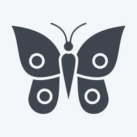 Icon Butterfly. related to Animals symbol. glyph style. simple design editable vector