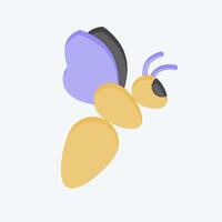 Icon Bee. related to Animals symbol. flat style. simple design editable vector