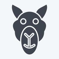 Icon Camel. related to Animals symbol. glyph style. simple design editable vector