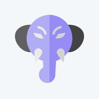Icon Elephant. related to Animals symbol. flat style. simple design editable vector