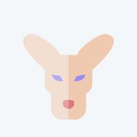 Icon Kangaro. related to Animals symbol. flat style. simple design editable vector