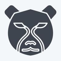 Icon Leopard. related to Animals symbol. glyph style. simple design editable vector