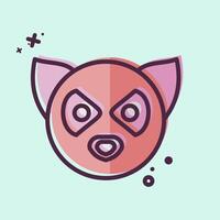 Icon Lemur. related to Animals symbol. MBE style. simple design editable vector