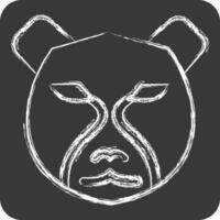 Icon Leopard. related to Animals symbol. chalk Style. simple design editable vector