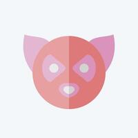 Icon Lemur. related to Animals symbol. flat style. simple design editable vector