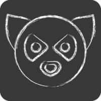 Icon Lemur. related to Animals symbol. chalk Style. simple design editable vector