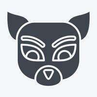 Icon Numbat. related to Animals symbol. glyph style. simple design editable vector