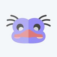 Icon Ostrich. related to Animals symbol. flat style. simple design editable vector