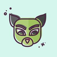 Icon Numbat. related to Animals symbol. MBE style. simple design editable vector