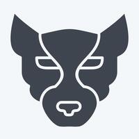 Icon Panther. related to Animals symbol. glyph style. simple design editable vector