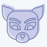 Icon Numbat. related to Animals symbol. two tone style. simple design editable vector