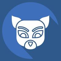 Icon Numbat. related to Animals symbol. long shadow style. simple design editable vector