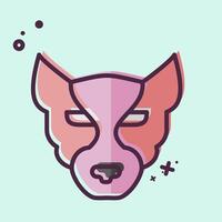 Icon Panther. related to Animals symbol. MBE style. simple design editable vector