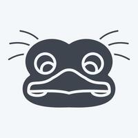 Icon Ostrich. related to Animals symbol. glyph style. simple design editable vector