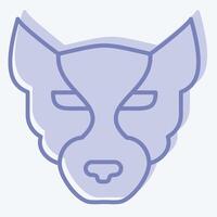Icon Panther. related to Animals symbol. two tone style. simple design editable vector