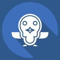 Icon Penguin. related to Animals symbol. long shadow style. simple design editable vector