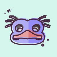 Icon Ostrich. related to Animals symbol. MBE style. simple design editable vector