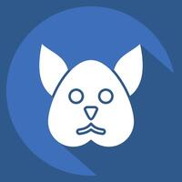 Icon Squirrel. related to Animals symbol. long shadow style. simple design editable vector