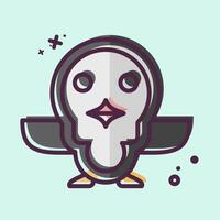 Icon Penguin. related to Animals symbol. MBE style. simple design editable vector