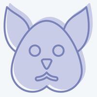 Icon Squirrel. related to Animals symbol. two tone style. simple design editable vector