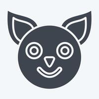 Icon Quoll. related to Animals symbol. glyph style. simple design editable vector