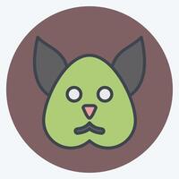 Icon Squirrel. related to Animals symbol. color mate style. simple design editable vector