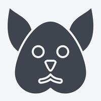 Icon Squirrel. related to Animals symbol. glyph style. simple design editable vector