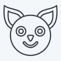 Icon Quoll. related to Animals symbol. line style. simple design editable vector