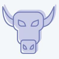 Icon Yak. related to Animals symbol. two tone style. simple design editable vector