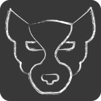 Icon Panther. related to Animals symbol. chalk Style. simple design editable vector