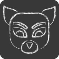 Icon Numbat. related to Animals symbol. chalk Style. simple design editable vector