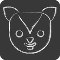 Icon Xerus. related to Animals symbol. chalk Style. simple design editable vector