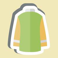 Sticker Sweater. related to Fashion symbol. simple design editable vector