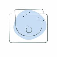 Icon Female Wallet. related to Fashion symbol. Color Spot Style. simple design editable vector