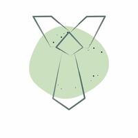 Icon Tie. related to Fashion symbol. Color Spot Style. simple design editable vector