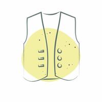 Icon West Coart. related to Fashion symbol. Color Spot Style. simple design editable vector