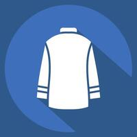 Icon Sweater. related to Fashion symbol. long shadow style. simple design editable vector