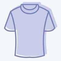 Icon Tshirt. related to Fashion symbol. two tone style. simple design editable vector