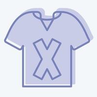Icon T Shirt. related to Fashion symbol. two tone style. simple design editable vector