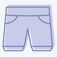 Icon Shorts. related to Fashion symbol. two tone style. simple design editable vector
