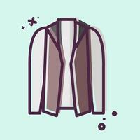 Icon Jacket. related to Fashion symbol. MBE style. simple design editable vector