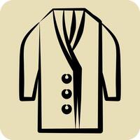 Icon Long. related to Fashion symbol. hand drawn style. simple design editable vector