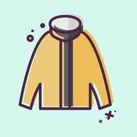Icon Zip Hoody. related to Fashion symbol. MBE style. simple design editable vector