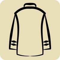 Icon Sweater. related to Fashion symbol. hand drawn style. simple design editable vector